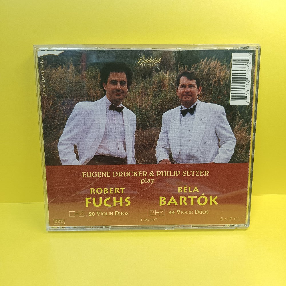 Béla Bartók / Robert Fuchs - Eugene Drucker, Philip Setzer 44 Violin Duos - 1994 - LAW 007 - Used - EX - CDs