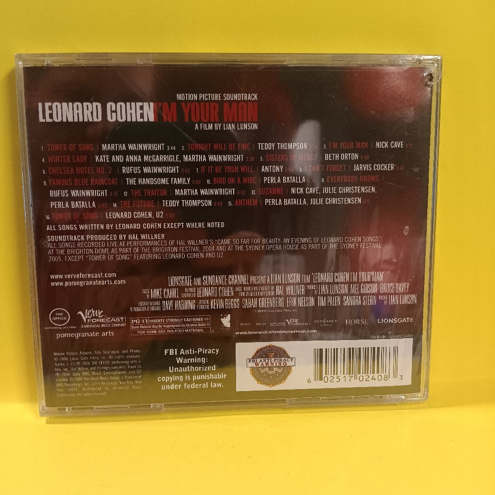 Various - Leonard Cohen I'm Your Man Soundtrack  - 2006 - B0007169-02 - New - Sealed - CDs