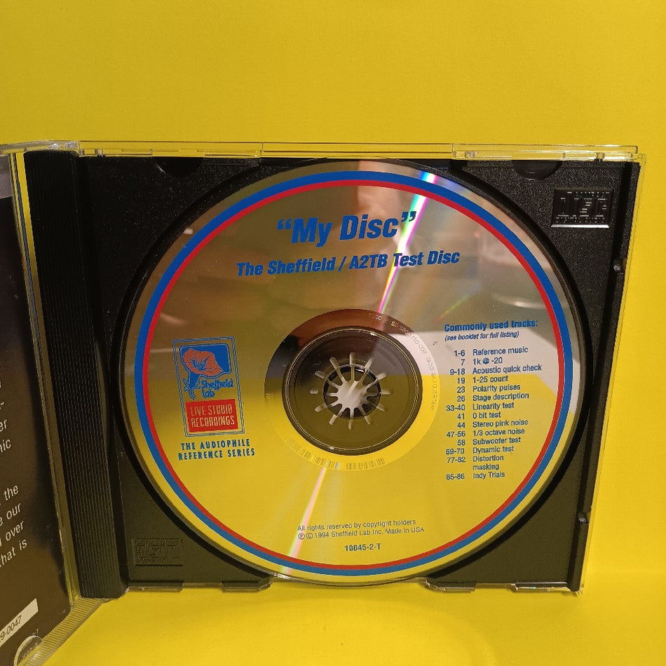 "My Disc" The Sheffield / A2TB Test Disc - 1994 - 10045-2-T - Used - VG++ - CDs