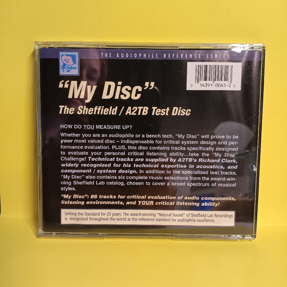"My Disc" The Sheffield / A2TB Test Disc - 1994 - 10045-2-T - Used - VG++ - CDs