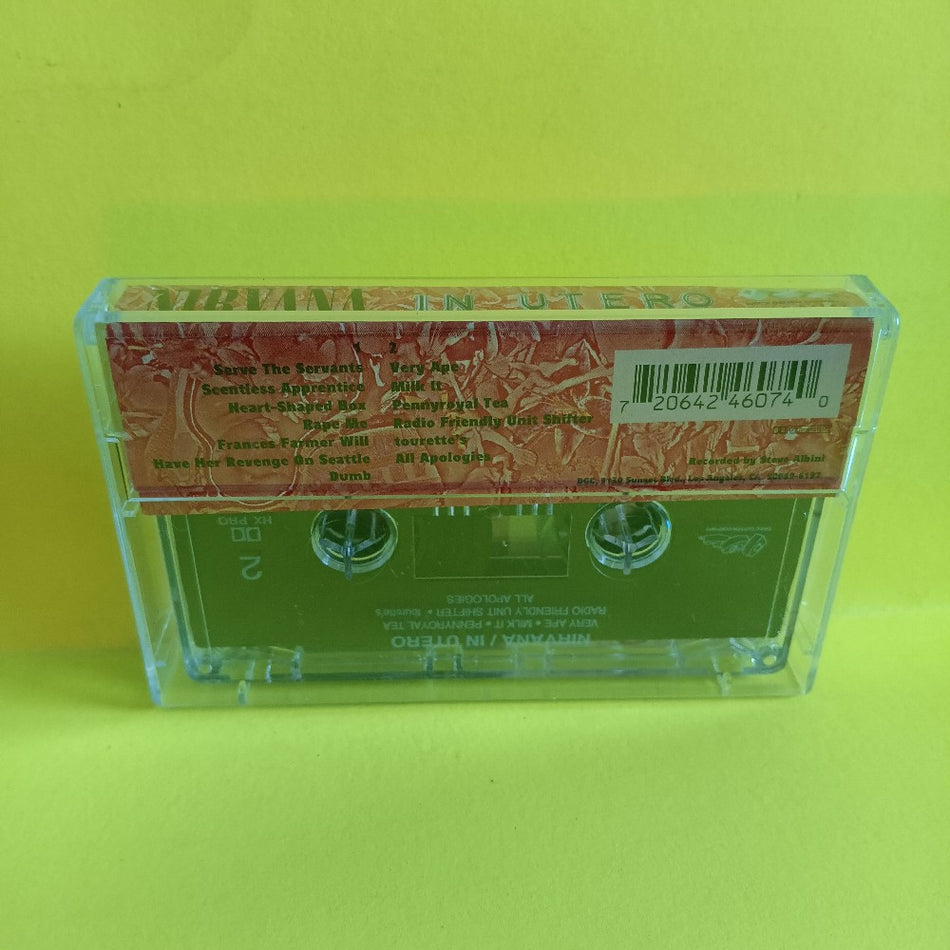 Nirvana - In Utero - 1993 - DGCC-24607 - Used - EX - Cassettes