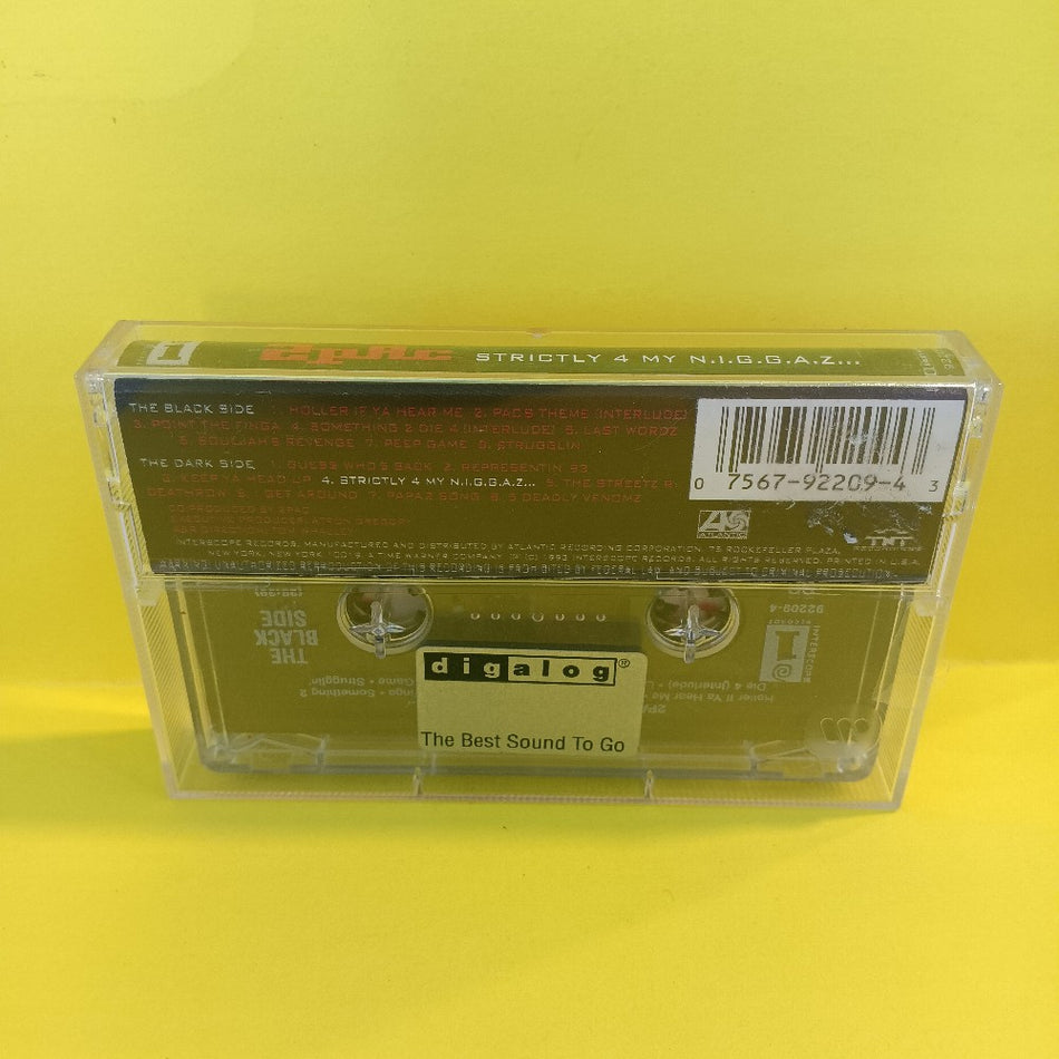 2Pac - Strictly 4 My N.I.G.G.A.Z. - 1993 - 7 92209-4 - Used - EX - Cassettes