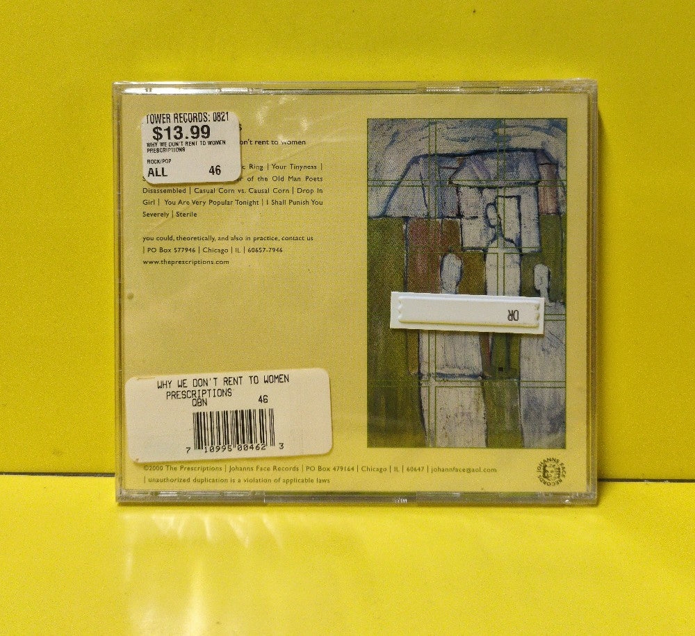 The Prescriptions - Why We Don't Rent To Women - 2000 - JFR046 - New - Sealed - CDs