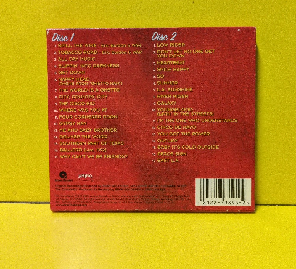 War - The Very Best Of - 2003 - R2 73895 - Used - EX - CDs - 2xCD