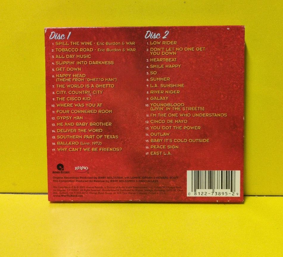 War - The Very Best Of - 2003 - R2 73895 - Used - EX - CDs - 2xCD