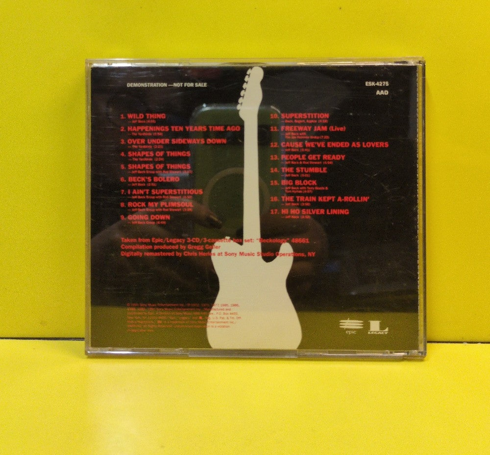 Jeff Beck - Beckology: The Sampler - 1991 - ESK 4275 - Used - EX - CDs - Promo