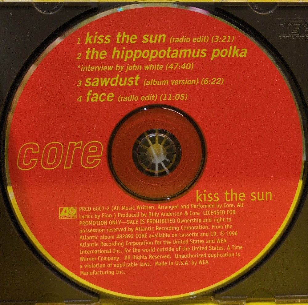 Core - Kiss The Sun - 1996 - PRCD 6607-2 - Used - EX - CDs - EP - Promo