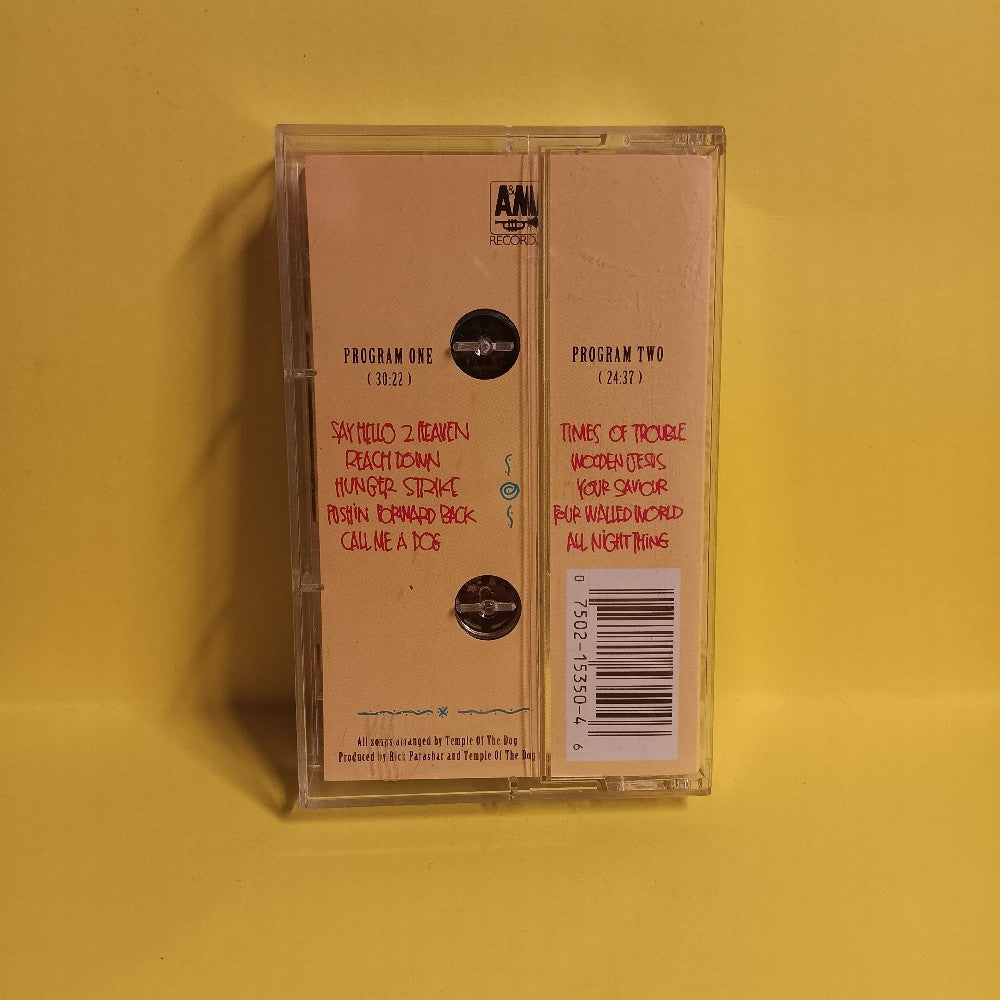 Temple Of The Dog - Temple Of The Dog / Self Titled - 1991 - 75021 5350-4 - Used - EX - Cassettes