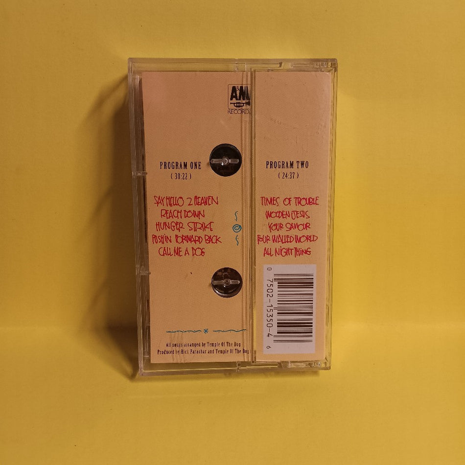 Temple Of The Dog - Temple Of The Dog / Self Titled - 1991 - 75021 5350-4 - Used - EX - Cassettes
