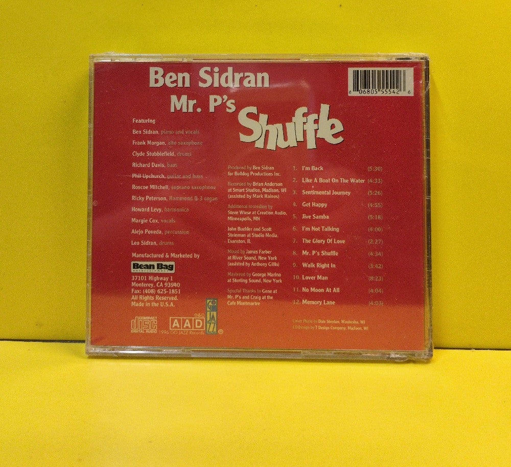 Ben Sidran - Mr. P's Shuffle - 1996 - BBE 55554 - New - Sealed - CDs