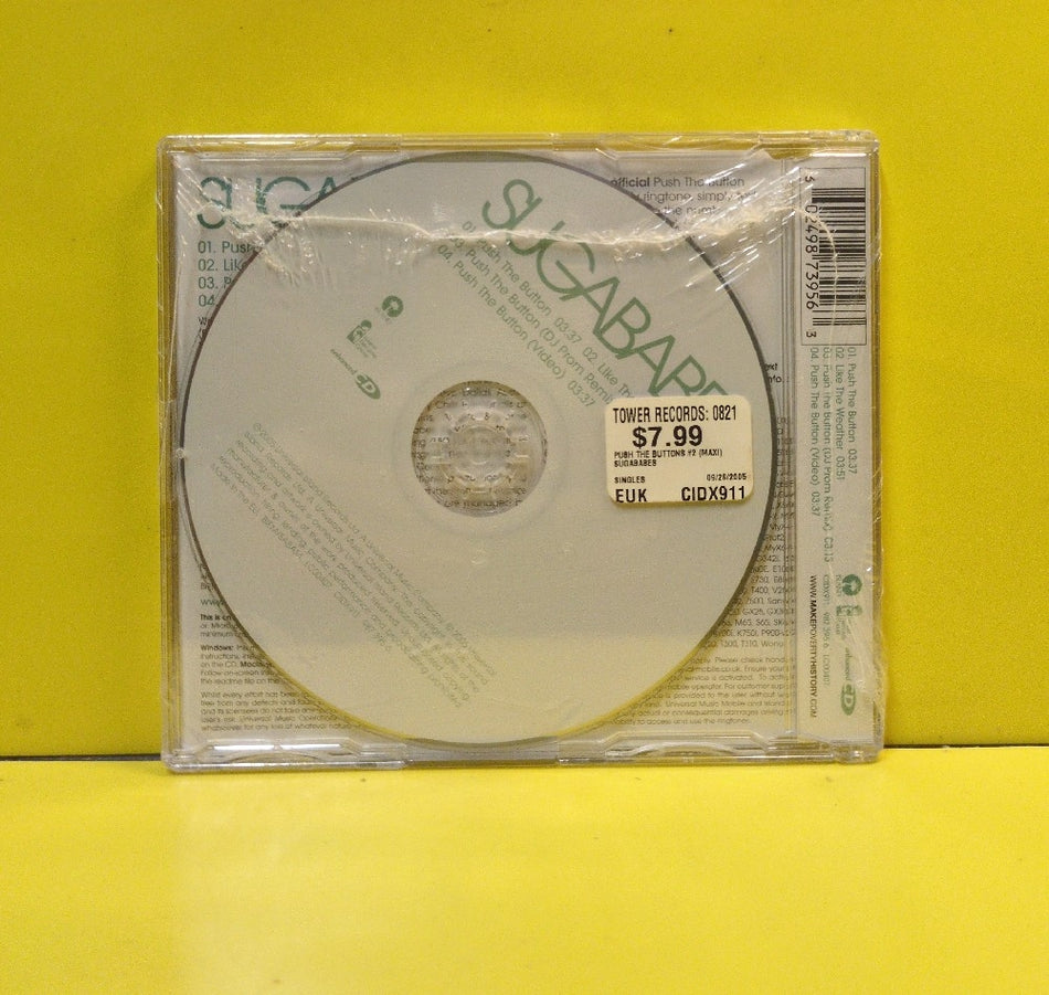 Sugababes - Push The Button - 2005 - CIDX911 - New - Sealed - CDs - CD Single - CD 2 Of 2 - UK Import