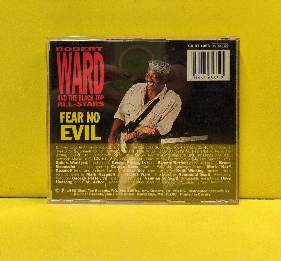 Robert Ward And The Black Top All-Stars - Fear No Evil - 1990 - CD BT-1063 - Used - EX - CDs