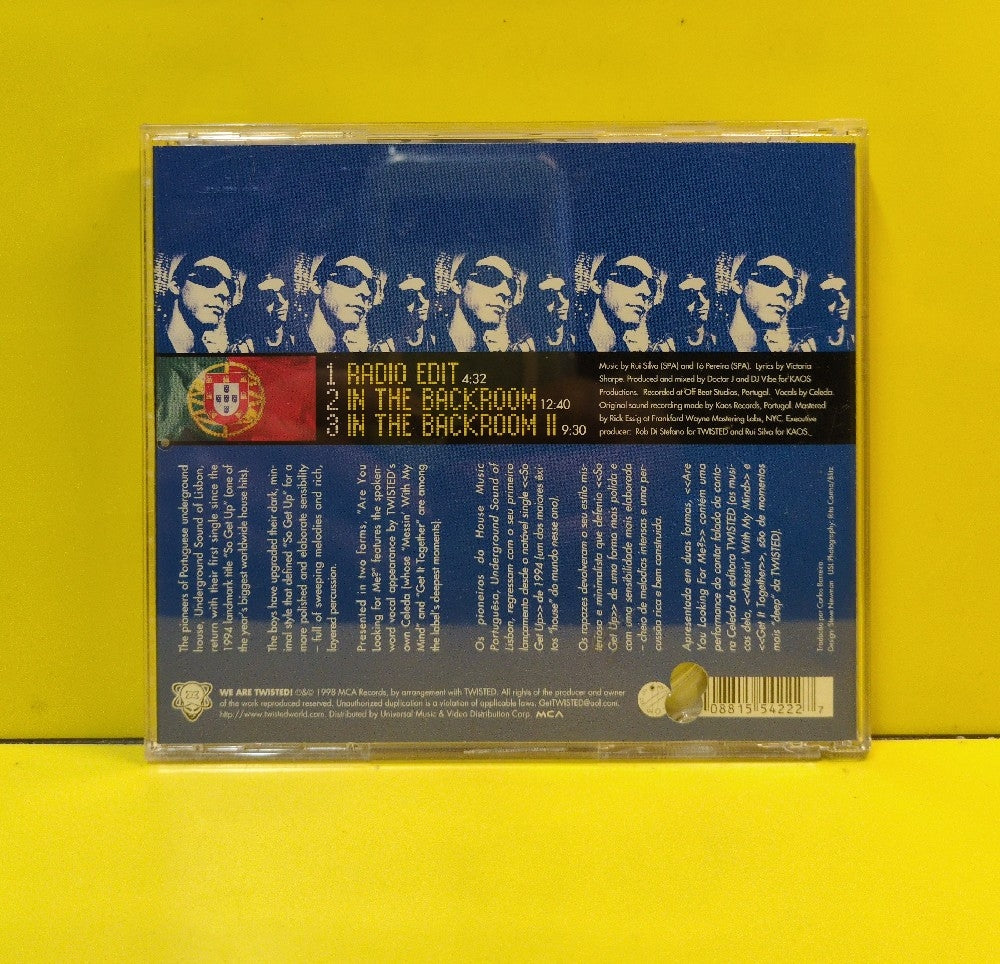 Underground Sound Of Lisbon - Are You Looking For Me? - 1998 - TWDM-55422 - Used - EX - CDs - CD Single - Promo