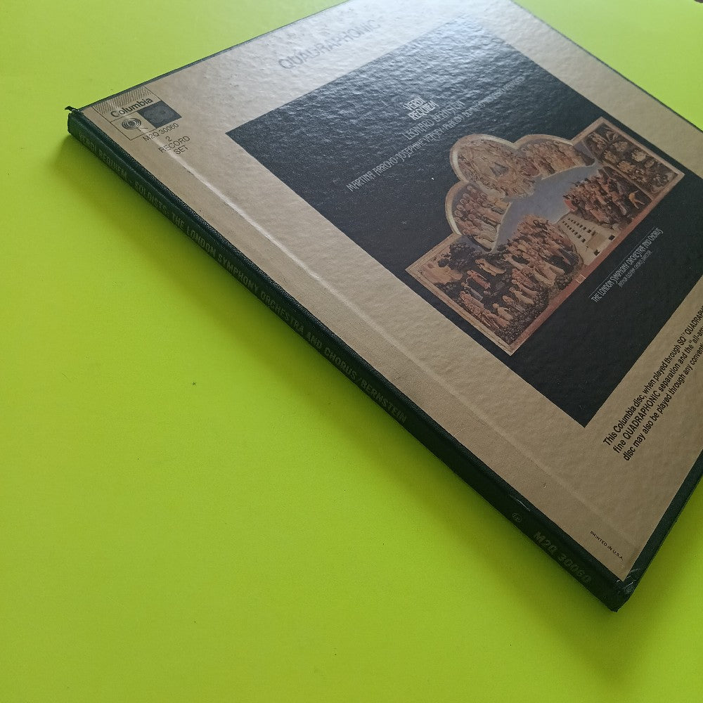 Leonard Bernstein  - Verdi: Reqiuem 2LP Box Set QUAD - 1972 - M2Q 30060 - Used - VG++ - Vinyl