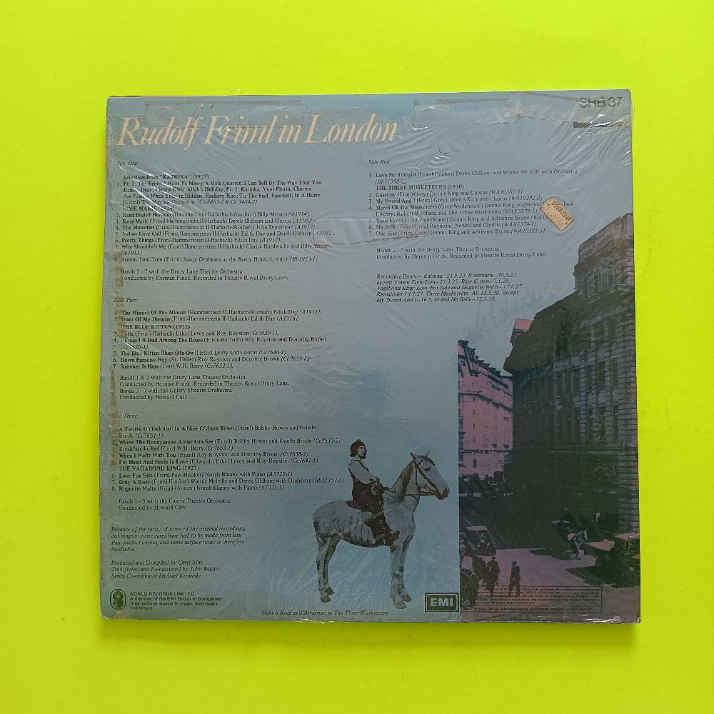Rudolf Friml - Rudolf Friml In London 2LP UK - SHB37 - Used - VG++ - Vinyl