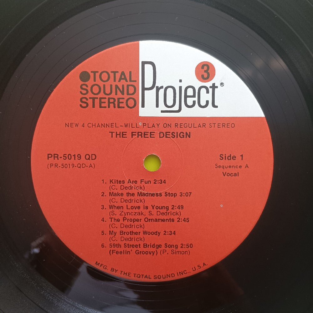 The Free Design - Kites Are Fun QUAD - PR 5019QD - Used - VG++ - Vinyl