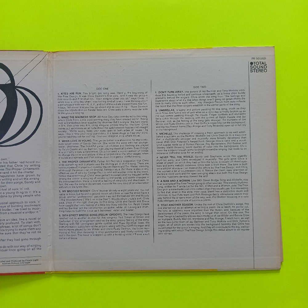 The Free Design - Kites Are Fun QUAD - PR 5019QD - Used - VG++ - Vinyl