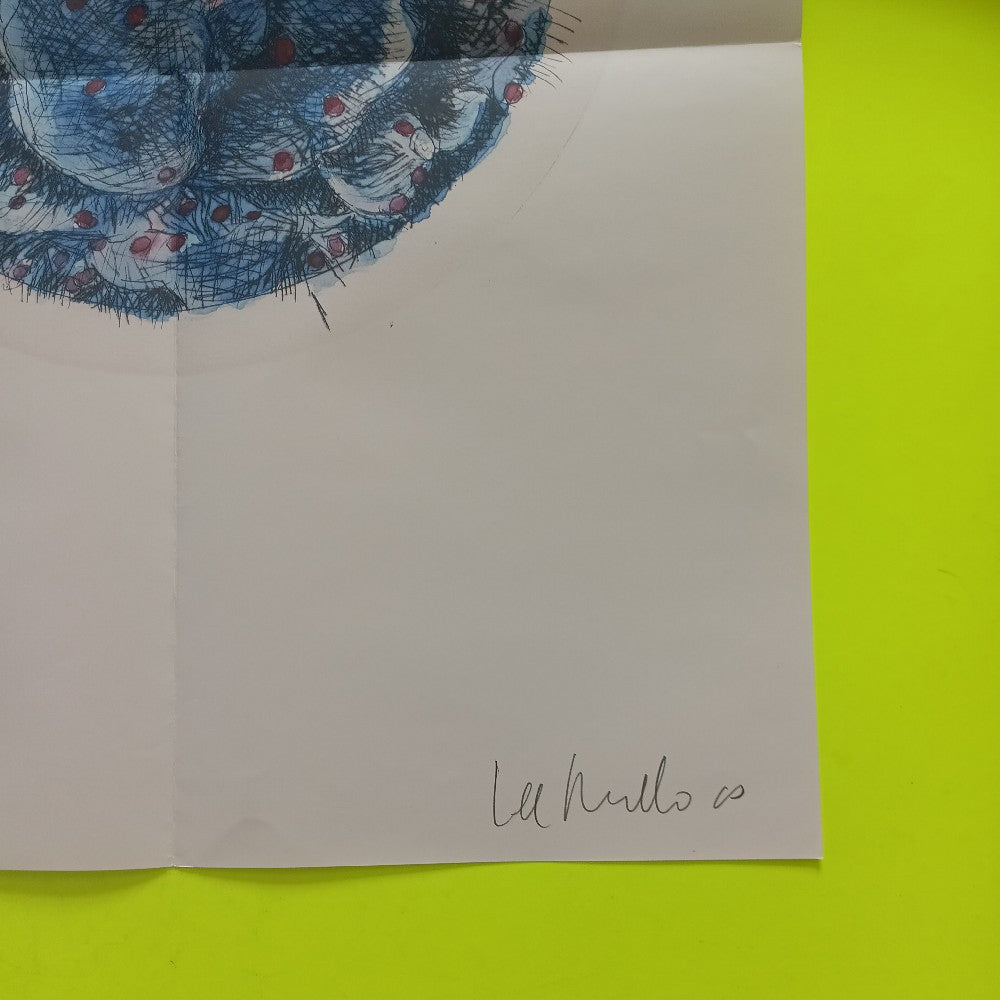 Lee Ranaldo - In Virus Times TURQUOISE ETCHED SIGNED POSTER - 2021 - STUMM471 - Used - EX - Vinyl