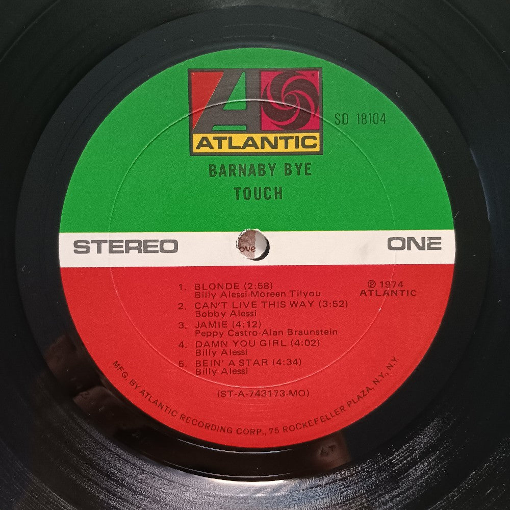 Barnaby Bye - Touch 3X AUTOGRAPHS - 1974 - SD 18104 - Used - VG++ - Vinyl