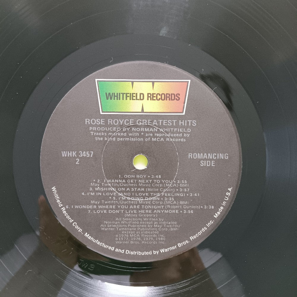 Rose Royce - Greatest Hits SHRINK - 1980 - WHK 3457 - Used - VG++ - Vinyl