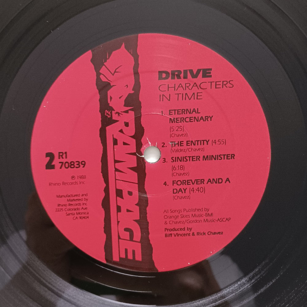 Drive - Characters In Time - 1988 - R1 70839 - Used - VG++ - Vinyl