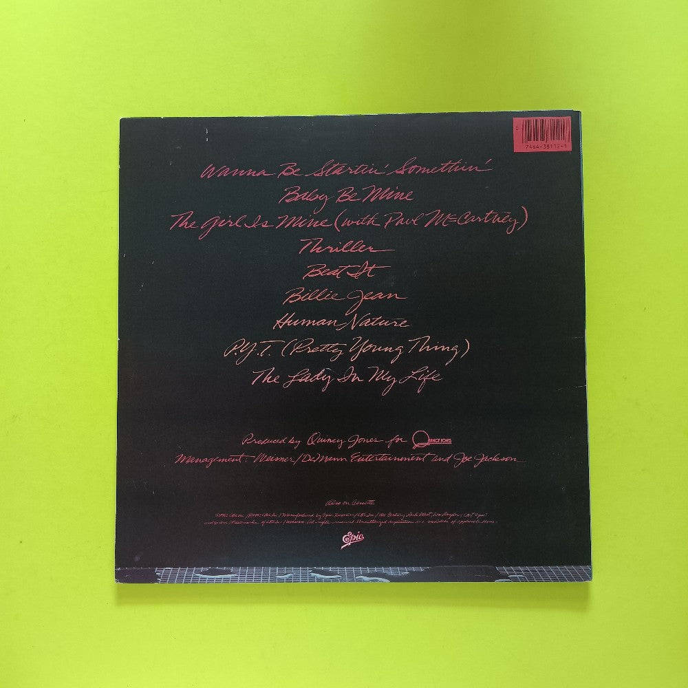 Michael Jackson - Thriller OG NO CO-PROD CREDIT - 1982 - QE 38112 - Used - VG++ - Vinyl