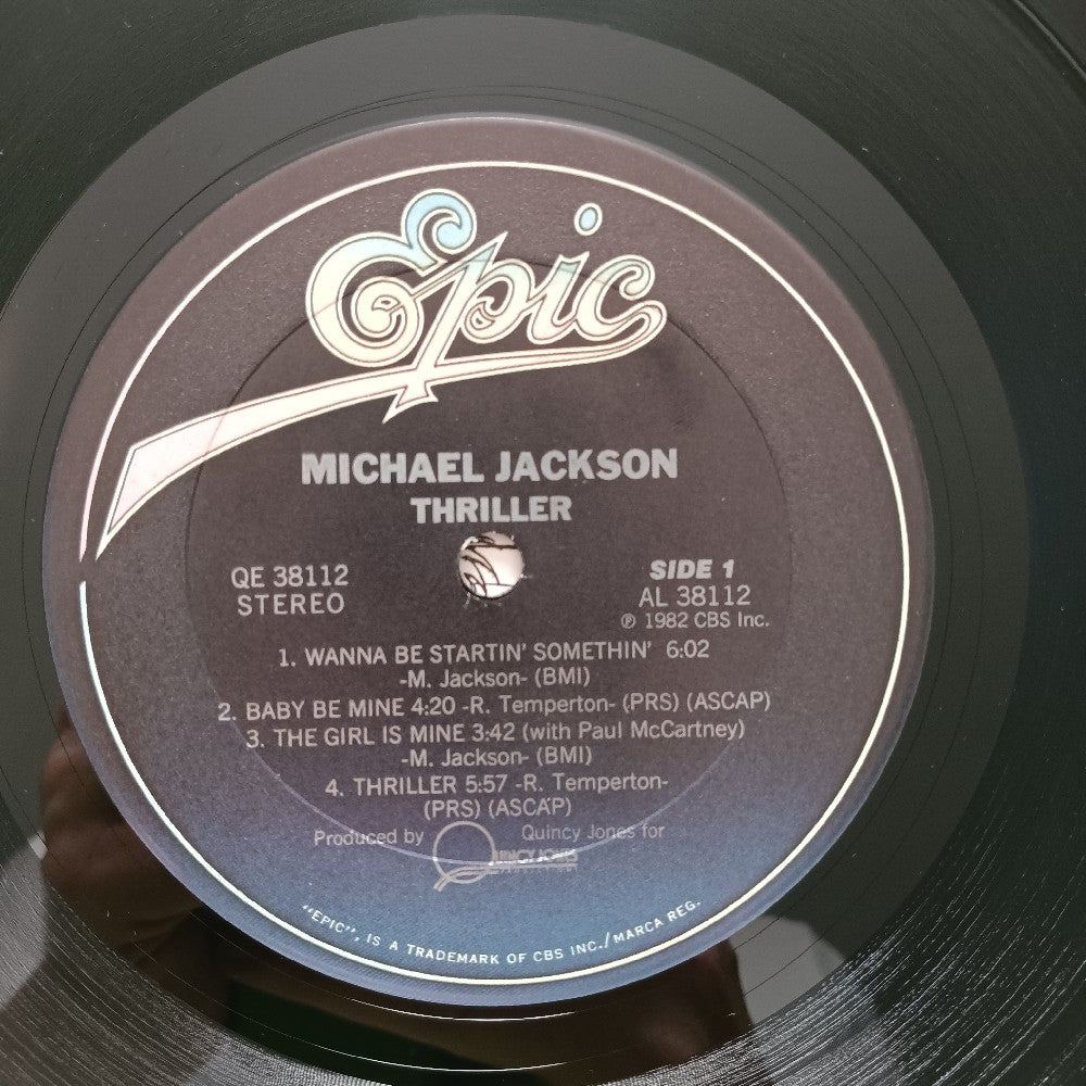 Michael Jackson - Thriller OG NO CO-PROD CREDIT - 1982 - QE 38112 - Used - VG++ - Vinyl