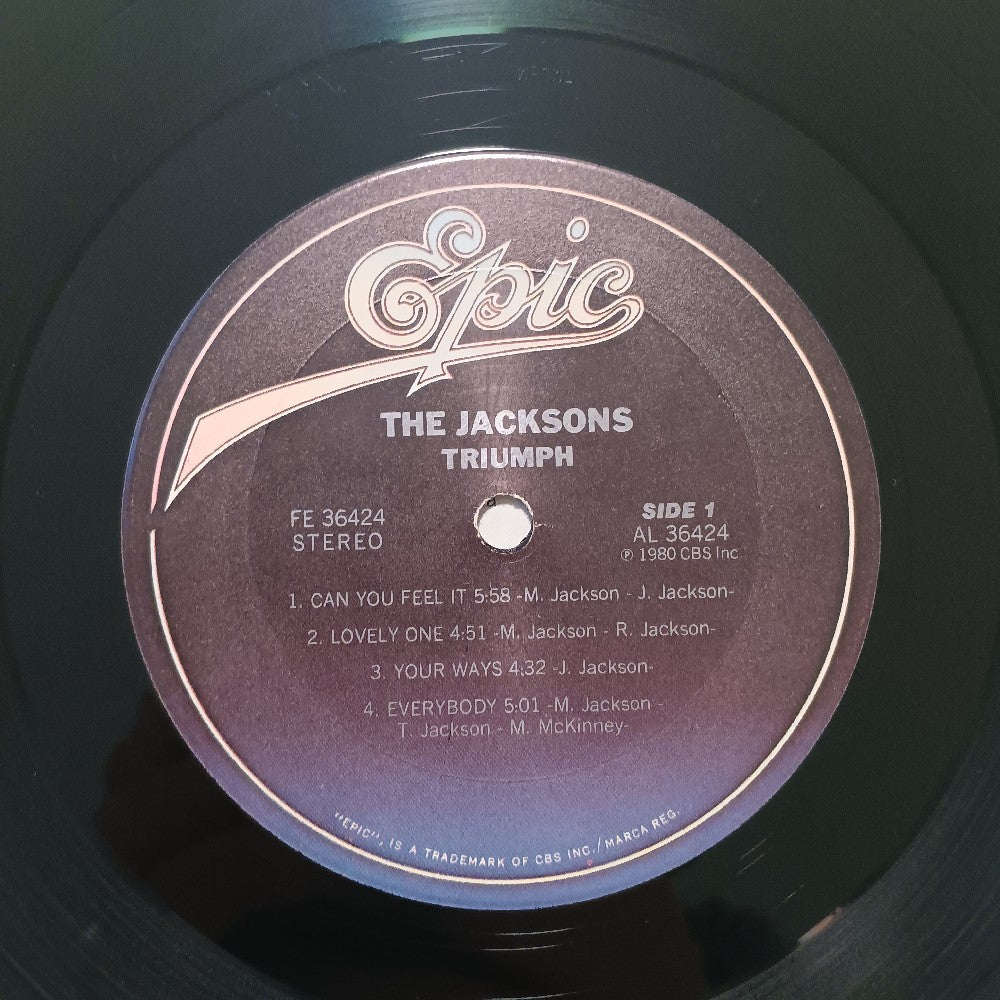 The Jacksons - Triumph OG SHRINK & HYPE - 1980 - FE 36424 - Used - VG+ - Vinyl