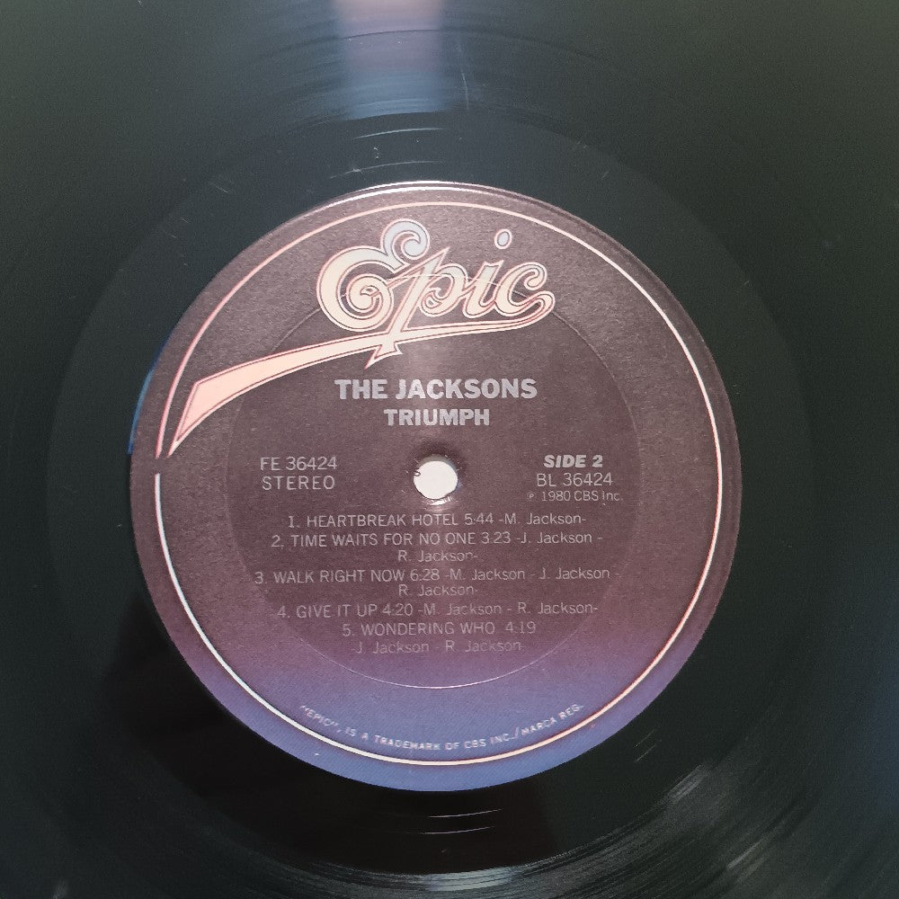 The Jacksons - Triumph OG SHRINK & HYPE - 1980 - FE 36424 - Used - VG+ - Vinyl