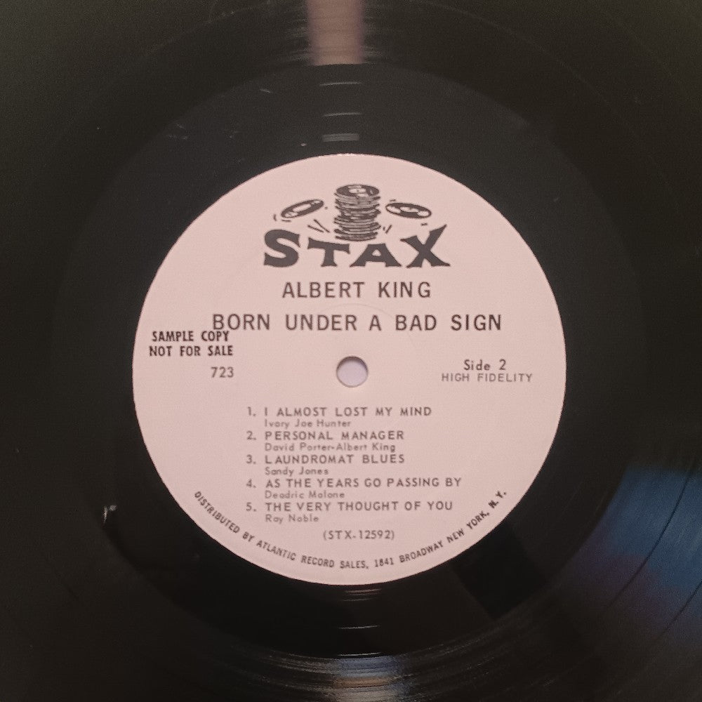 Albert King - Born Under A Bad Side OG PROMO MONO - 1967 - Stax 723 - Used - VG++ - Vinyl