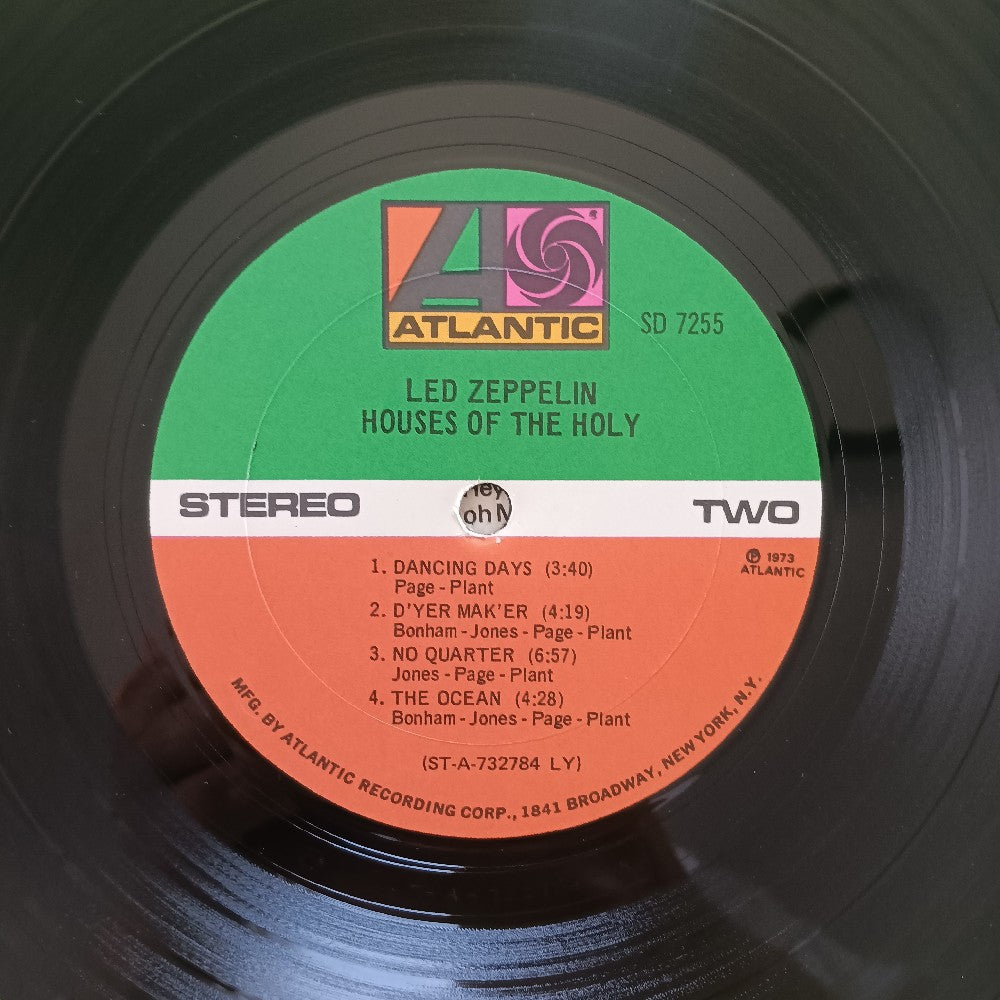 Led Zeppelin - Houses Of The Holy OG LY RL STERLING - 1973 - SD 7255 - Used - VG++ - Vinyl