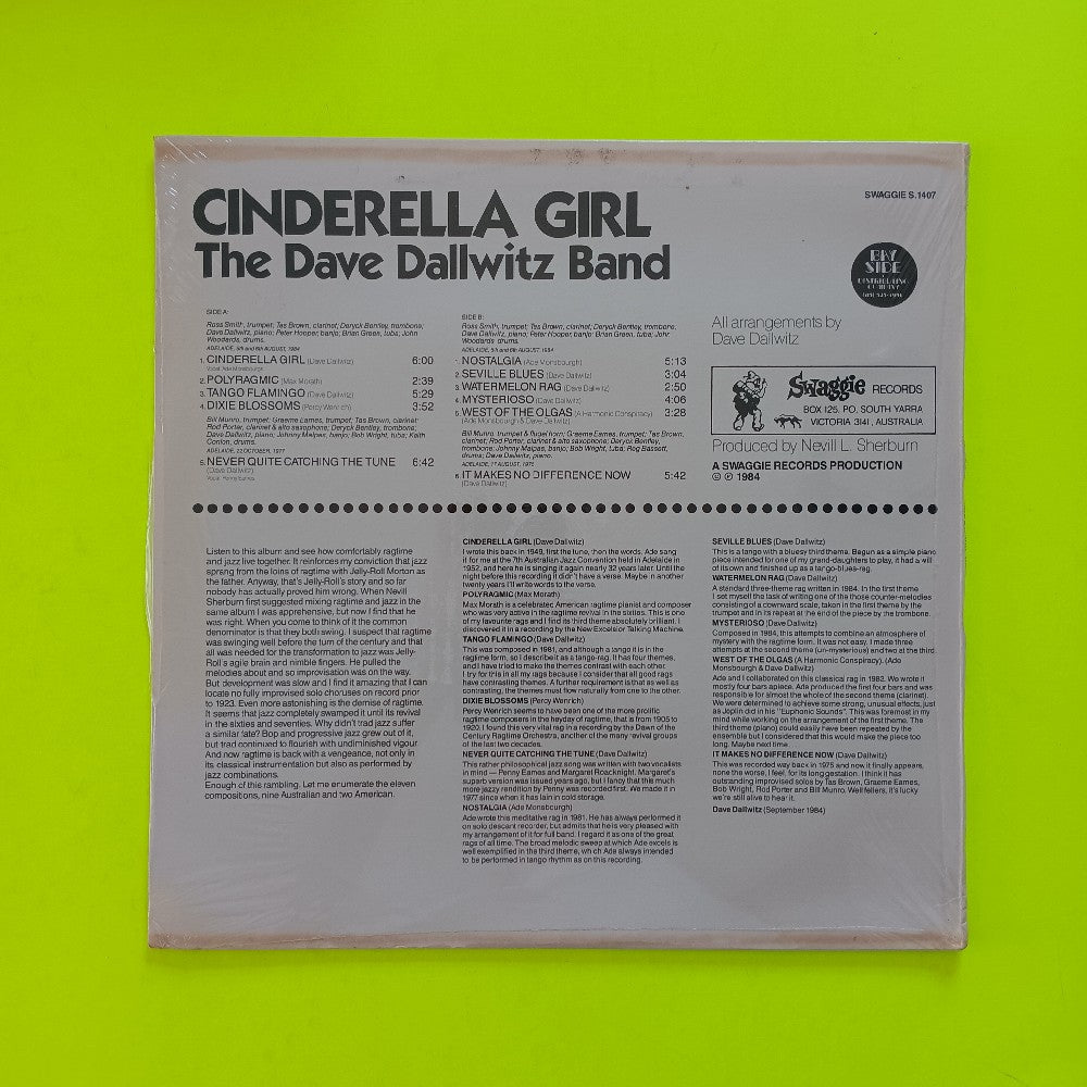 Dave Dallwitz Band - Cinderella Girl - 1984 - S 1407 - New - Sealed - Vinyl