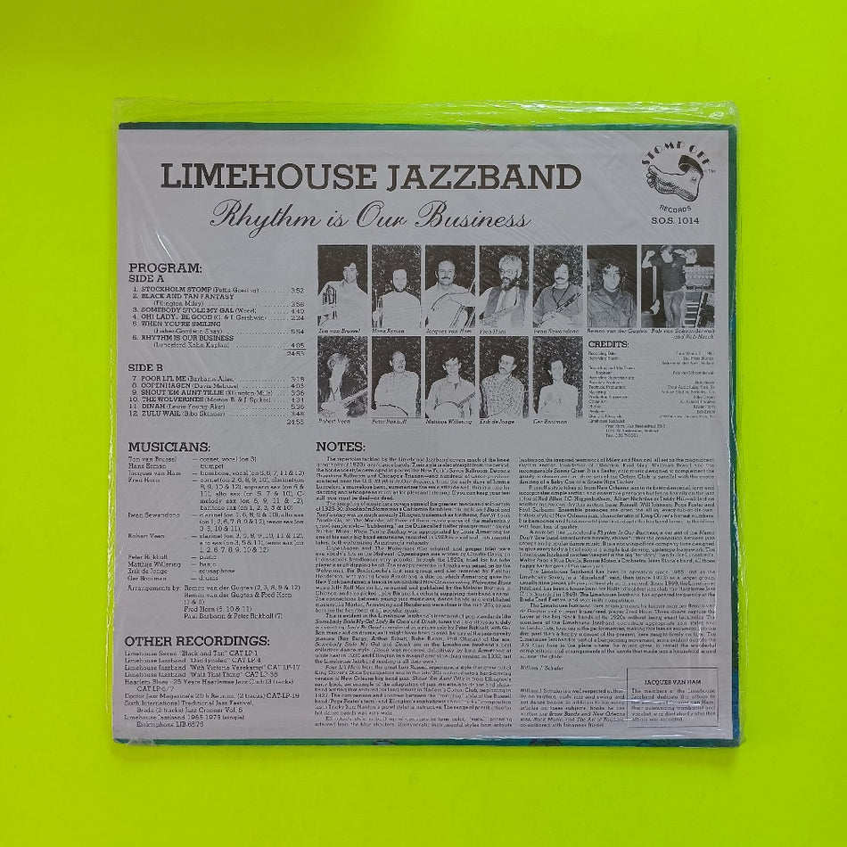 Limehouse Jazz Band - Rhythm Is Our Business - 1981 - SOS 1014 - New - Sealed - Vinyl