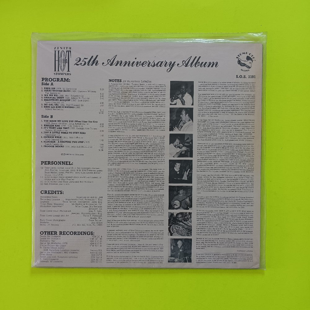 Zenith Hot Stompers  - Silver Jubilee - 1989 - SOS 1191 - New - Sealed - Vinyl