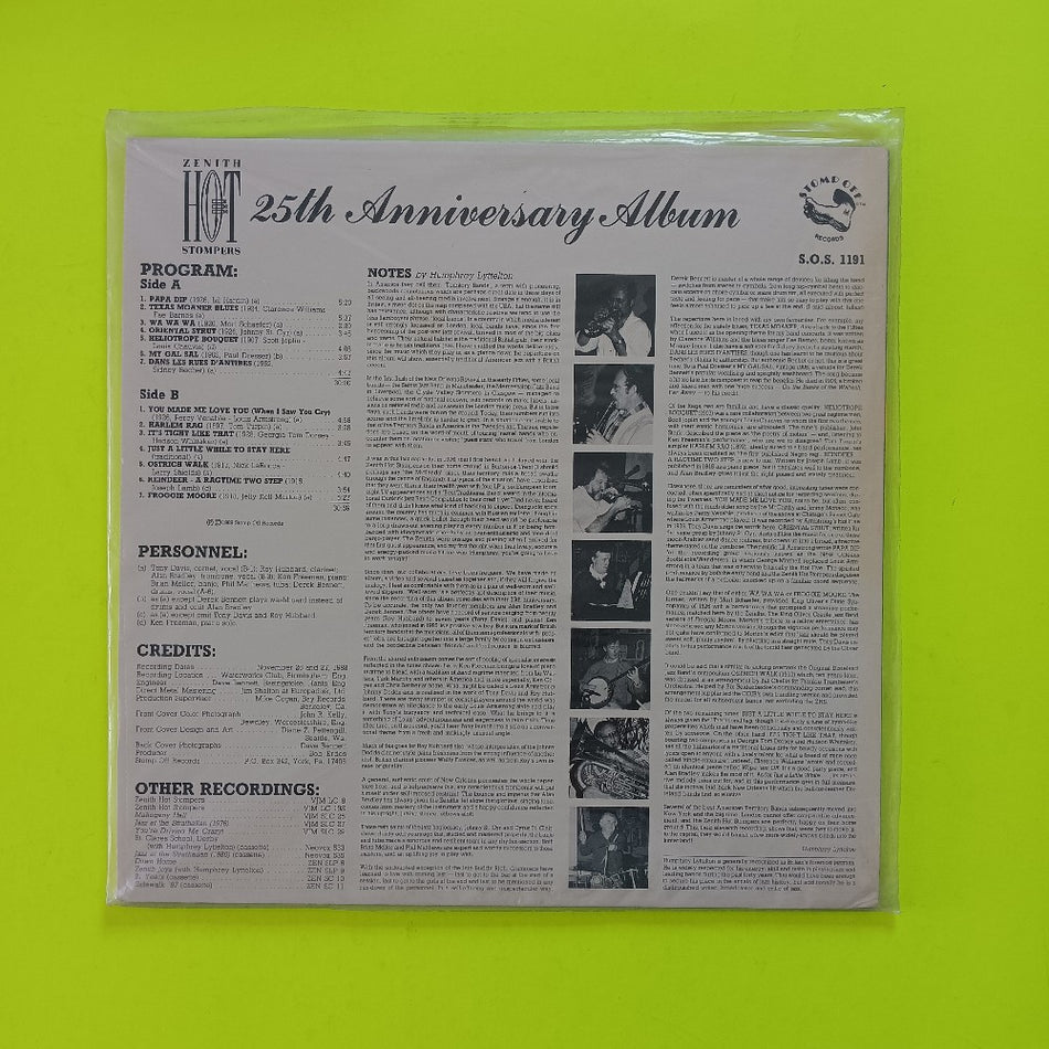 Zenith Hot Stompers  - Silver Jubilee - 1989 - SOS 1191 - New - Sealed - Vinyl