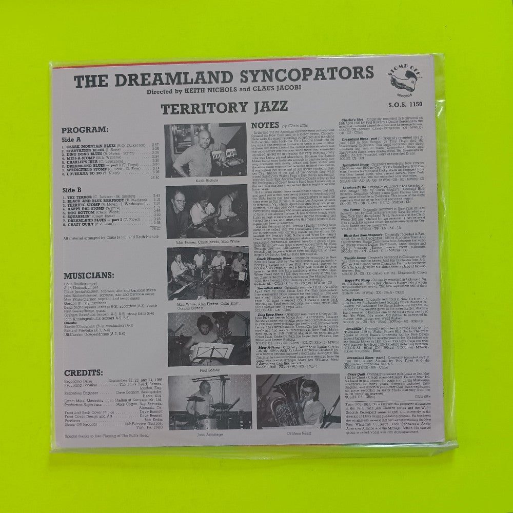 The Dreamland Syncopators - Territory Jazz - 1987 - SOS 1150 - New - Sealed - Vinyl