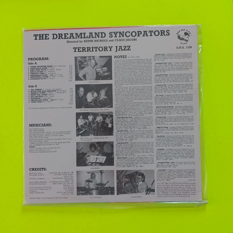 The Dreamland Syncopators - Territory Jazz - 1987 - SOS 1150 - New - Sealed - Vinyl