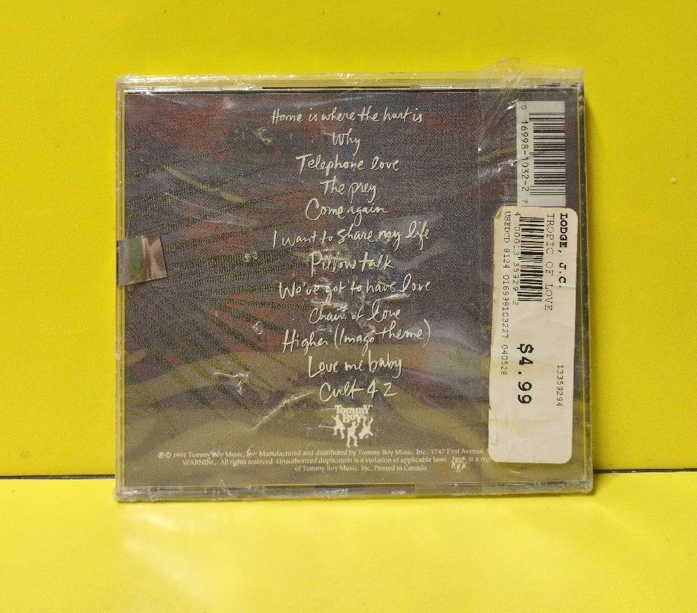 JC Lodge - Tropic Of Love - 1991 - TBCD 1032 - New - Sealed - CDs