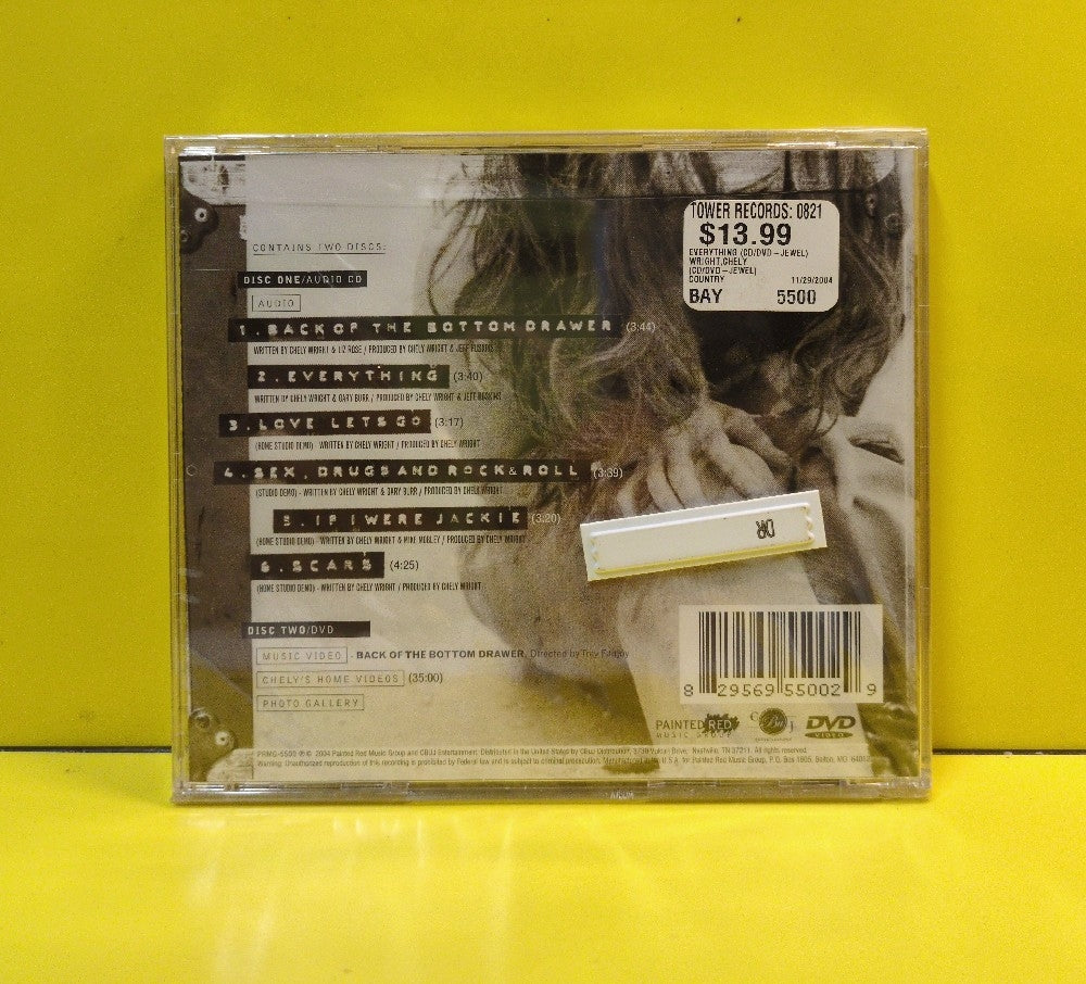 Chely Wright - Everything - 2004 - PRMG-5500 - New - Sealed - CDs - CD/DVD Set