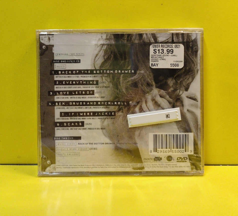 Chely Wright - Everything - 2004 - PRMG-5500 - New - Sealed - CDs - CD/DVD Set