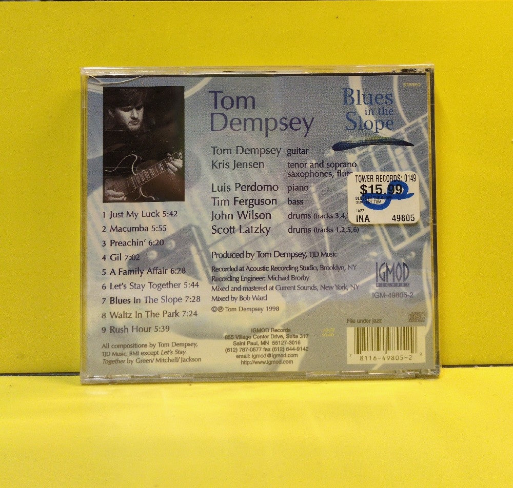Tom Dempsey - Blues In The Slope - 1998 - IGM-49805-2 - New - Sealed - CDs