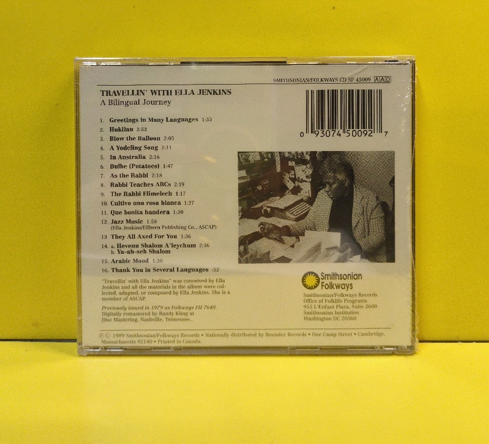 Ella Jenkins - Travellin' With Ella Jenkins - 1989 - SF 45009 - New - Sealed - CDs - Reissue