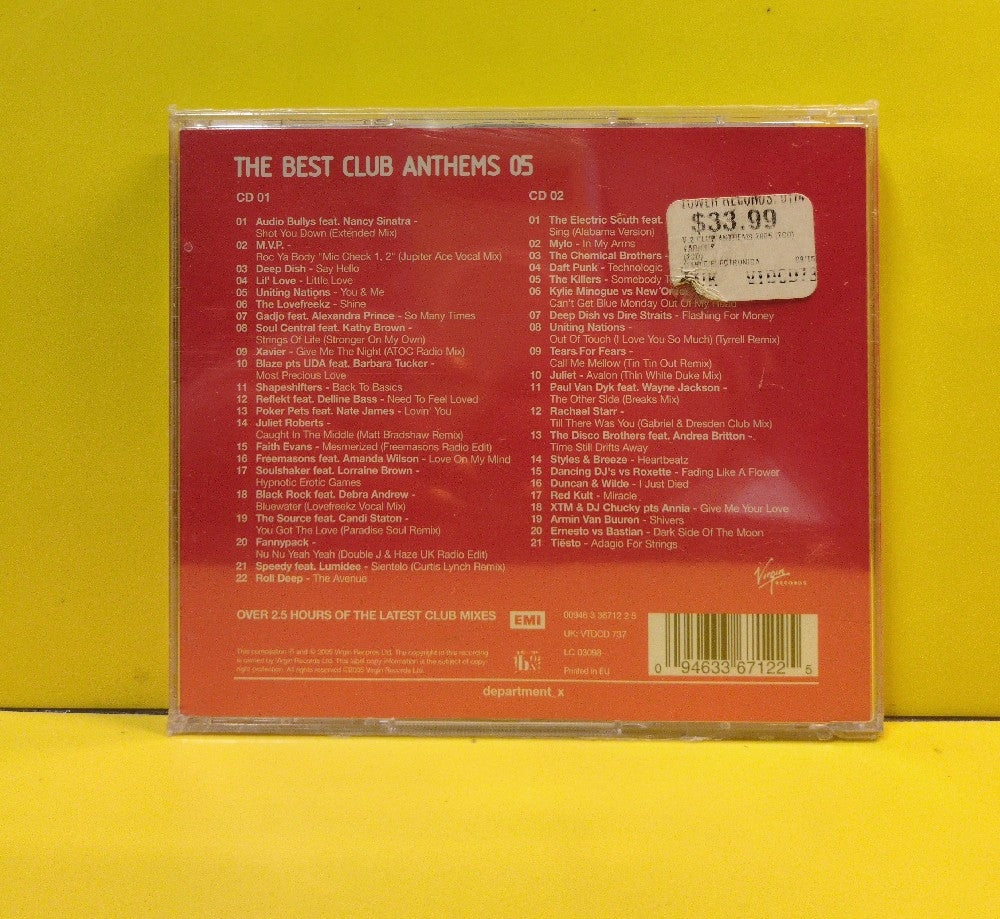 Various - The Best Club Anthems 05 - 2005 - VTDCD 737 - New - Sealed - CDs - 2xCD - UK Import