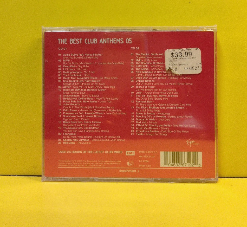 Various - The Best Club Anthems 05 - 2005 - VTDCD 737 - New - Sealed - CDs - 2xCD - UK Import