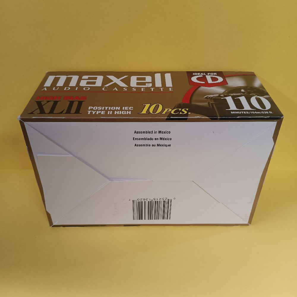 Box Of 10x Maxell XLII 110 Cassette Tapes New - Blank Media