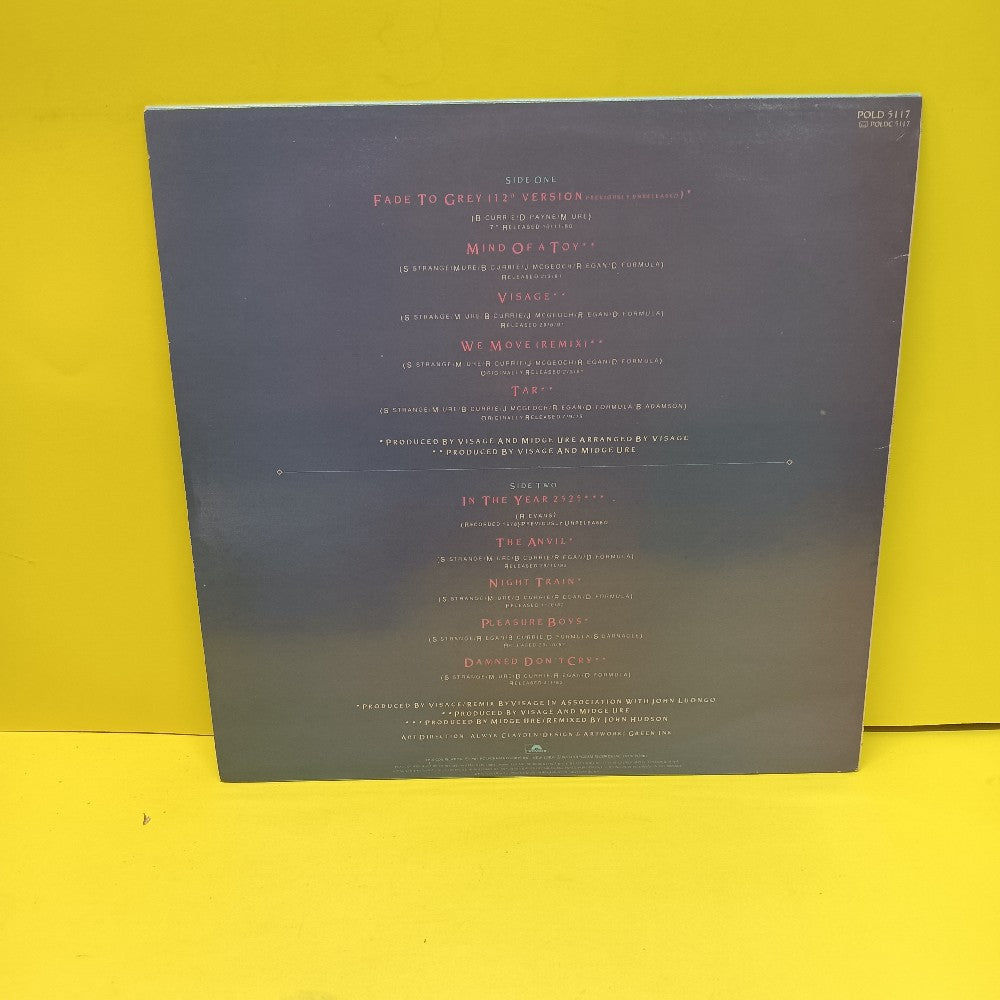Visage - Fade To Grey The Singles Collection UK - 1983 - POLD 5117 - Used - VG+ - Vinyl
