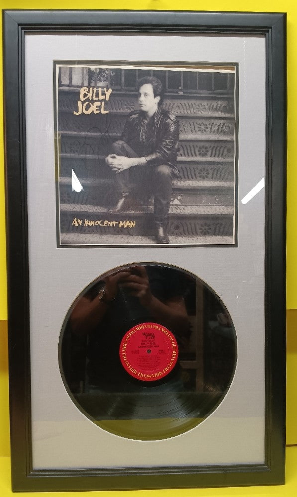 Billy Joel - An Innocent Man AUTOGRAPHED FRAMED ALBUM - 1983 - Used - Art