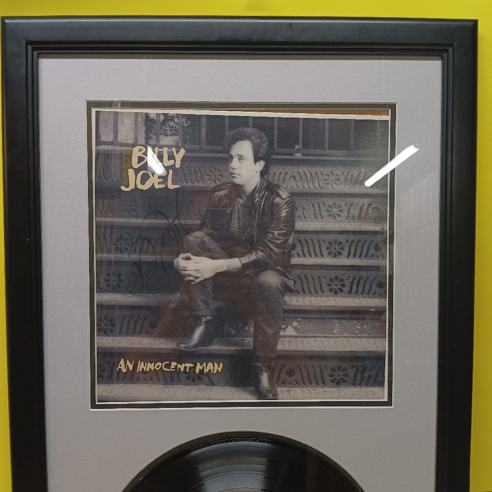 Billy Joel - An Innocent Man AUTOGRAPHED FRAMED ALBUM - 1983 - Used - Art
