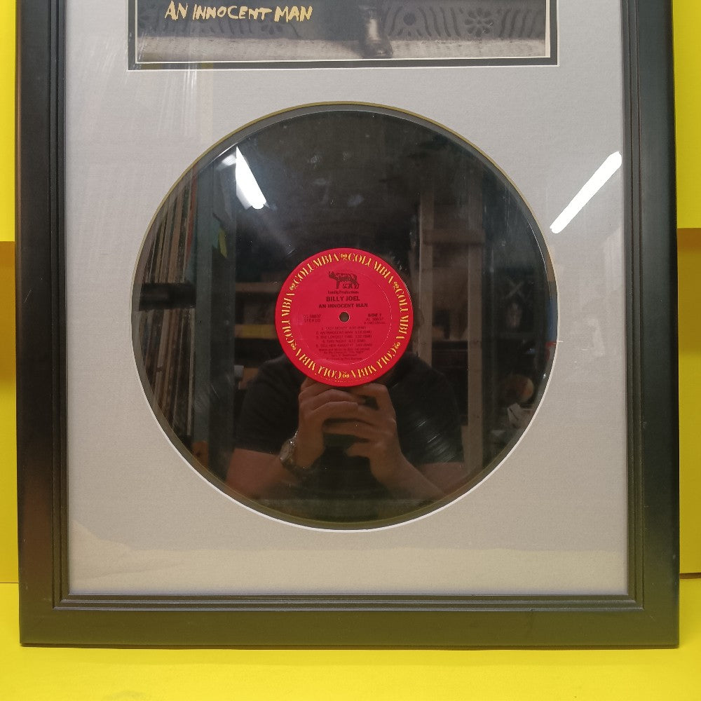 Billy Joel - An Innocent Man AUTOGRAPHED FRAMED ALBUM - 1983 - Used - Art