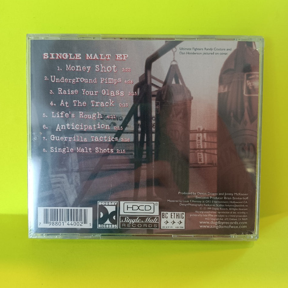 Kingdom Of Wax - Single Malt EP - 1999 - DDR 4400 - New - Sealed - CDs